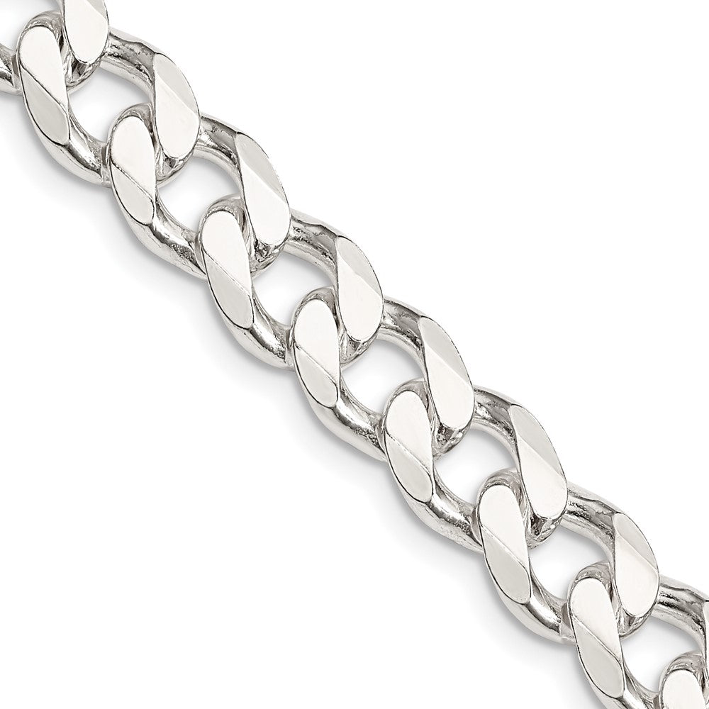 30 Inch Sterling Silver 9.3mm Curb Chain Necklace