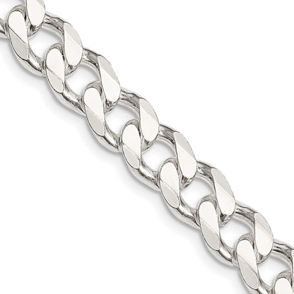 30 Inch Sterling Silver 9.3mm Curb Chain Necklace