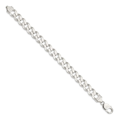 8 Inch Sterling Silver 11mm Curb Chain Bracelet
