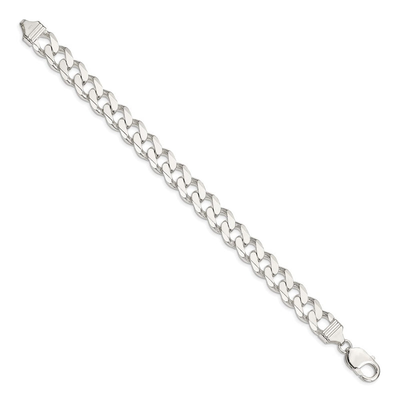 8 Inch Sterling Silver 11mm Curb Chain Bracelet