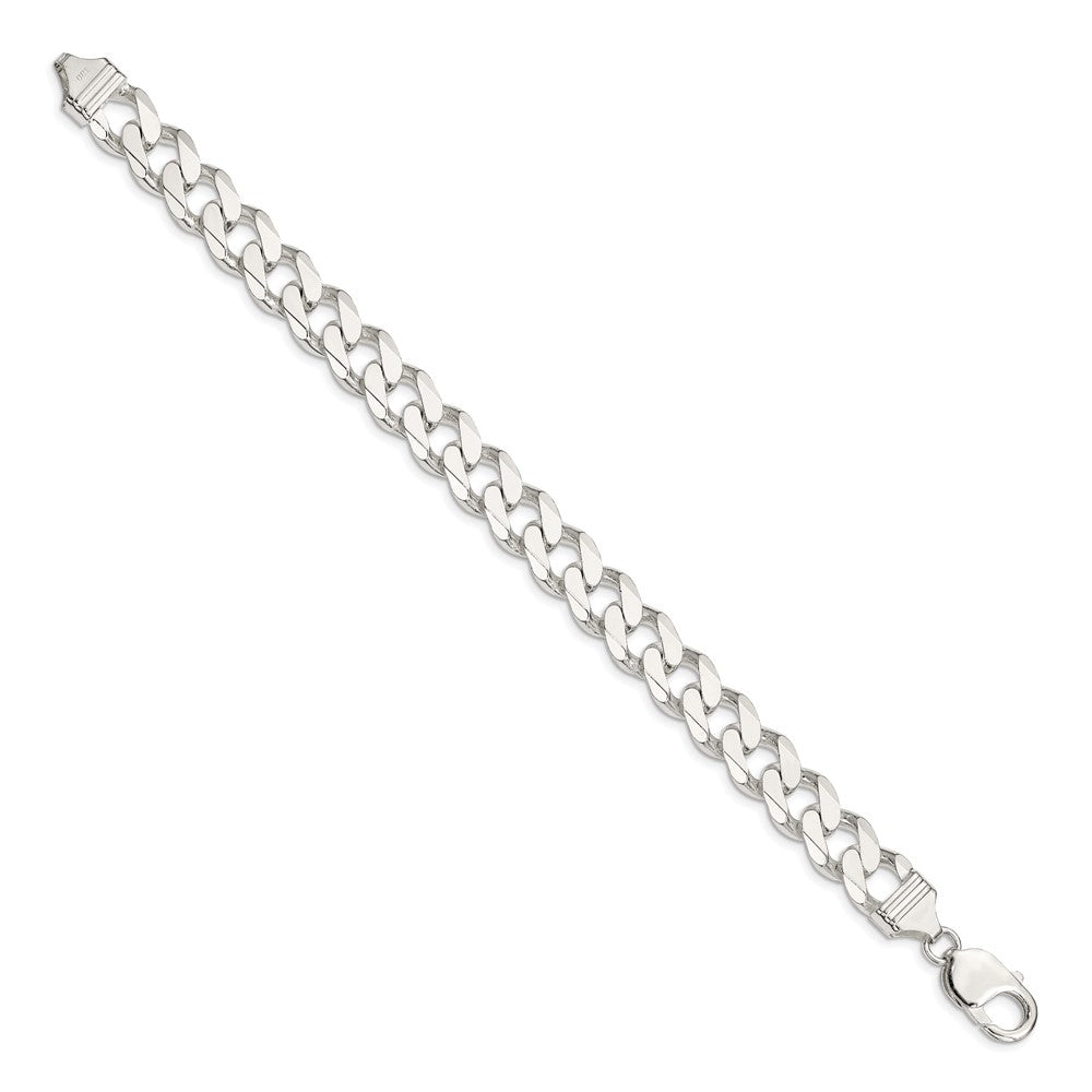 9 Inch Sterling Silver 11mm Curb Chain Bracelet