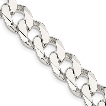 28 Inch Sterling Silver 11mm Curb Chain Necklace