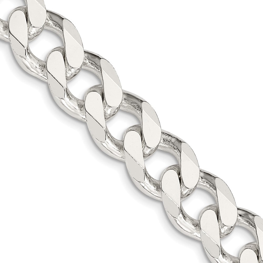 28 Inch Sterling Silver 13mm Curb Chain Necklace