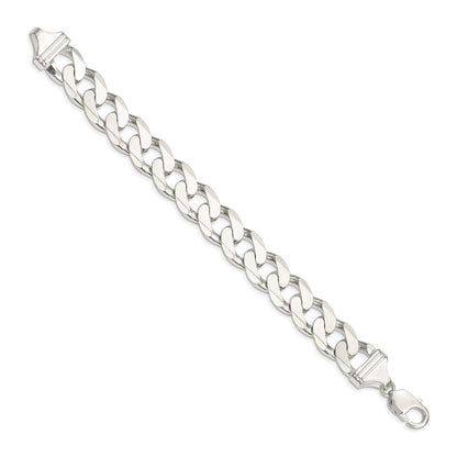 9 Inch Sterling Silver 14.5mm Curb Chain Bracelet