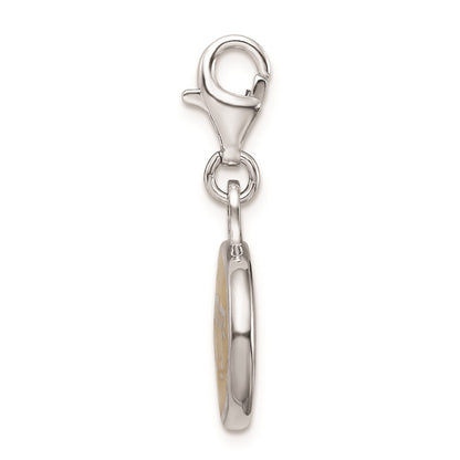 Sterling Silver Enamel Univ. Of Pittsburgh W/ Lobster Clasp Charm