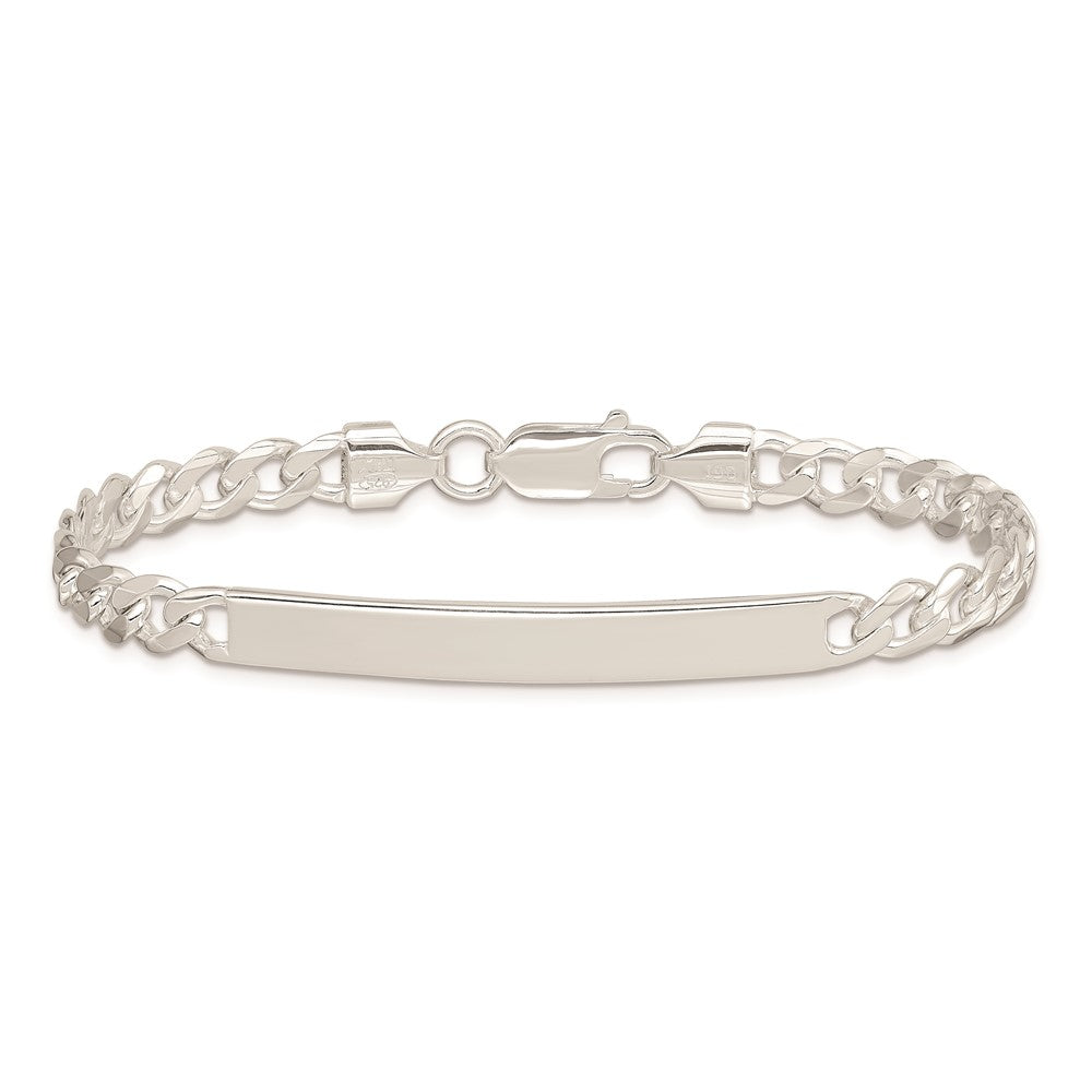 Sterling Silver Curb Id Chain Bracelet