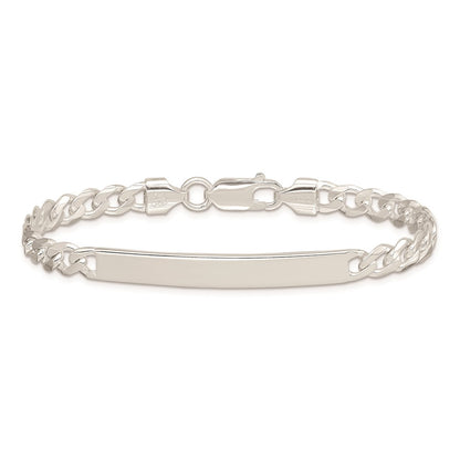 Sterling Silver Curb Id Chain Bracelet