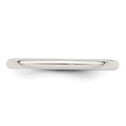 Sterling Silver 2mm Comfort Fit Size 8.5 Band