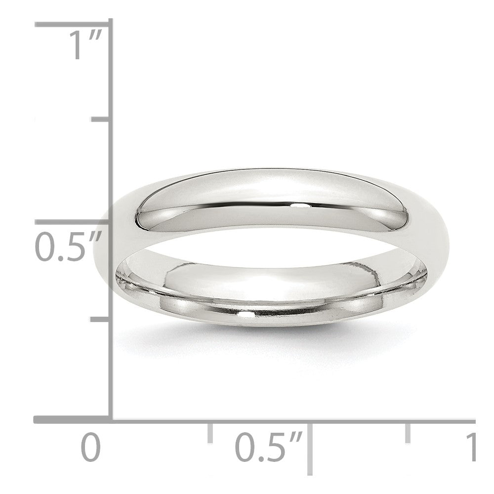 Sterling Silver 4mm Comfort Fit Size 10.5 Band