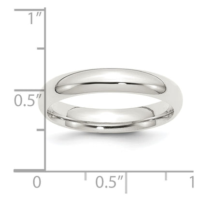 Sterling Silver 4mm Comfort Fit Size 9.5 Band