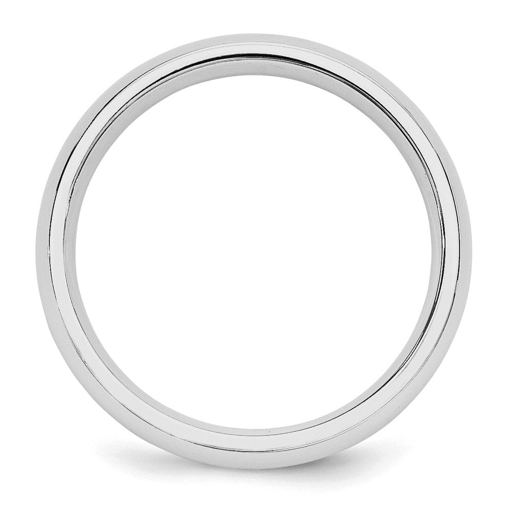 Sterling Silver Rhodium-Plated 5mm Comfort Fit Band
