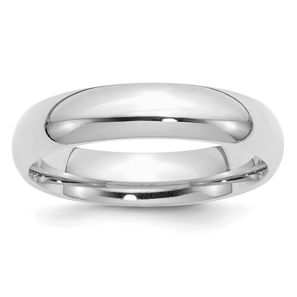 Sterling Silver Rhodium-Plated 5mm Comfort Fit Band