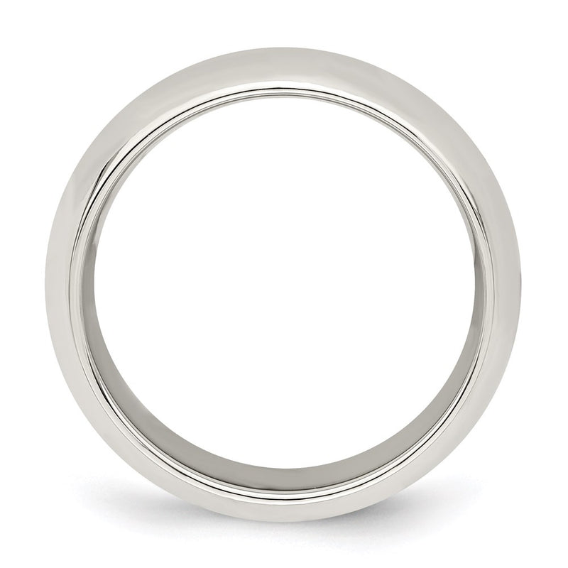 Sterling Silver Ss 7mm Comfort Fit Size 15 Band