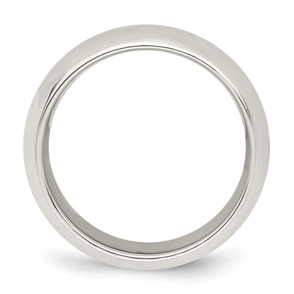 Sterling Silver 7mm Comfort Fit Size 6 Band