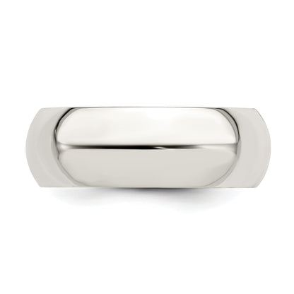 Sterling Silver 7mm Comfort Fit Size 6 Band