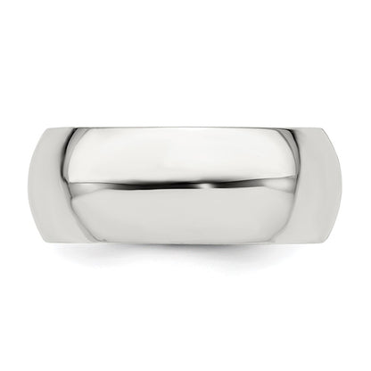 Sterling Silver 8mm Comfort Fit Size 4.5 Band