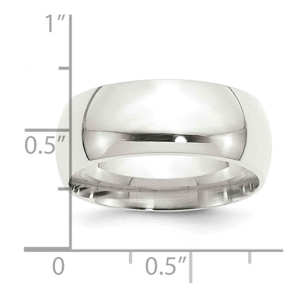 Sterling Silver 9mm Comfort Fit Size 8.5 Band