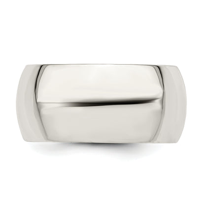 Sterling Silver 10mm Comfort Fit Size 5.5 Band