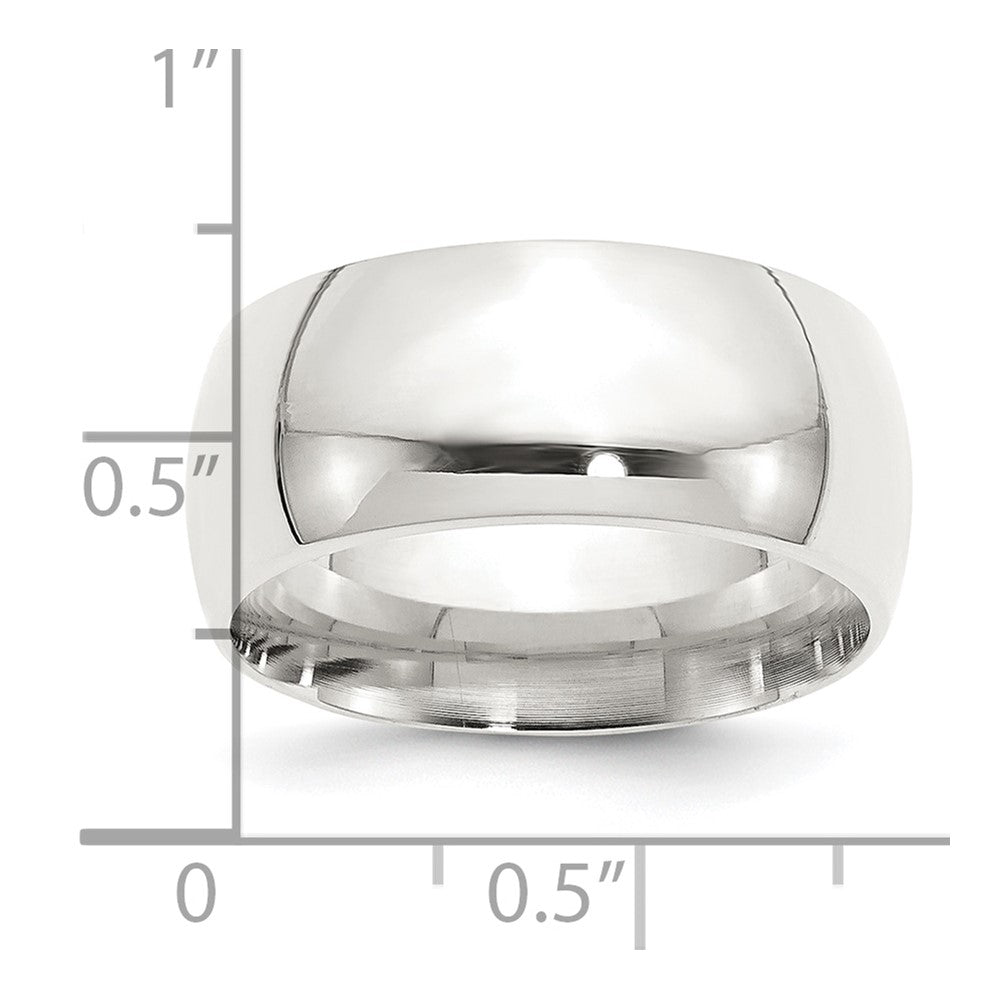 Sterling Silver 10mm Comfort Fit Size 7.5 Band