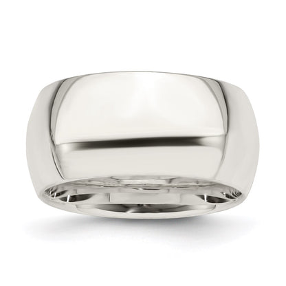 Sterling Silver 10mm Comfort Fit Size 11.5 Band