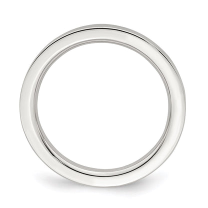 Sterling Silver 2mm Comfort Fit Flat Size 5.5 Band