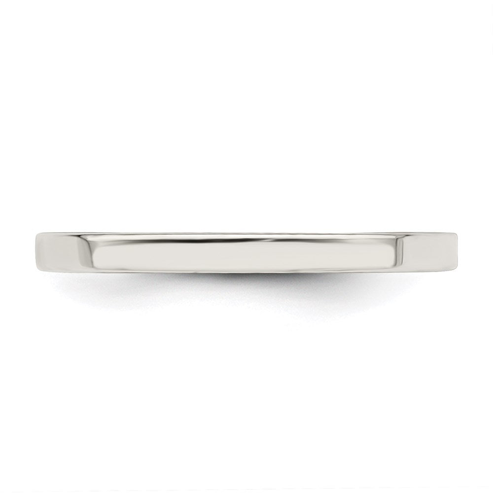 Sterling Silver 2mm Comfort Fit Flat Size 5.5 Band