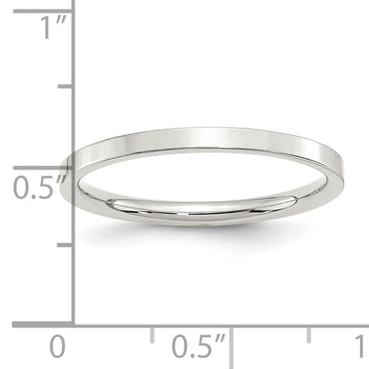 Sterling Silver 2mm Comfort Fit Flat Size 4.5 Band