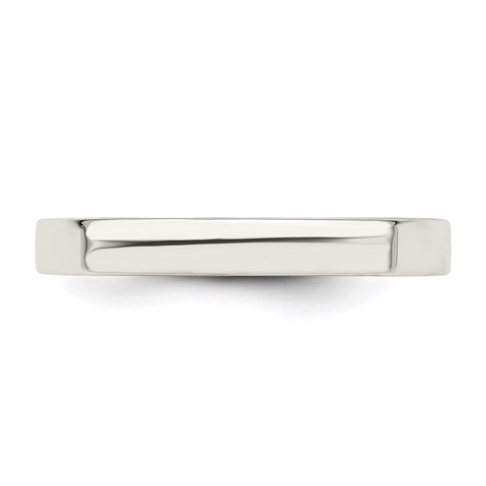 Sterling Silver 3mm Comfort Fit Flat Size 13 Band