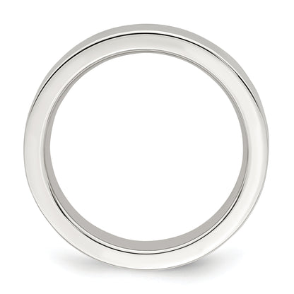 Sterling Silver 4mm Comfort Fit Flat Size 10.5 Band
