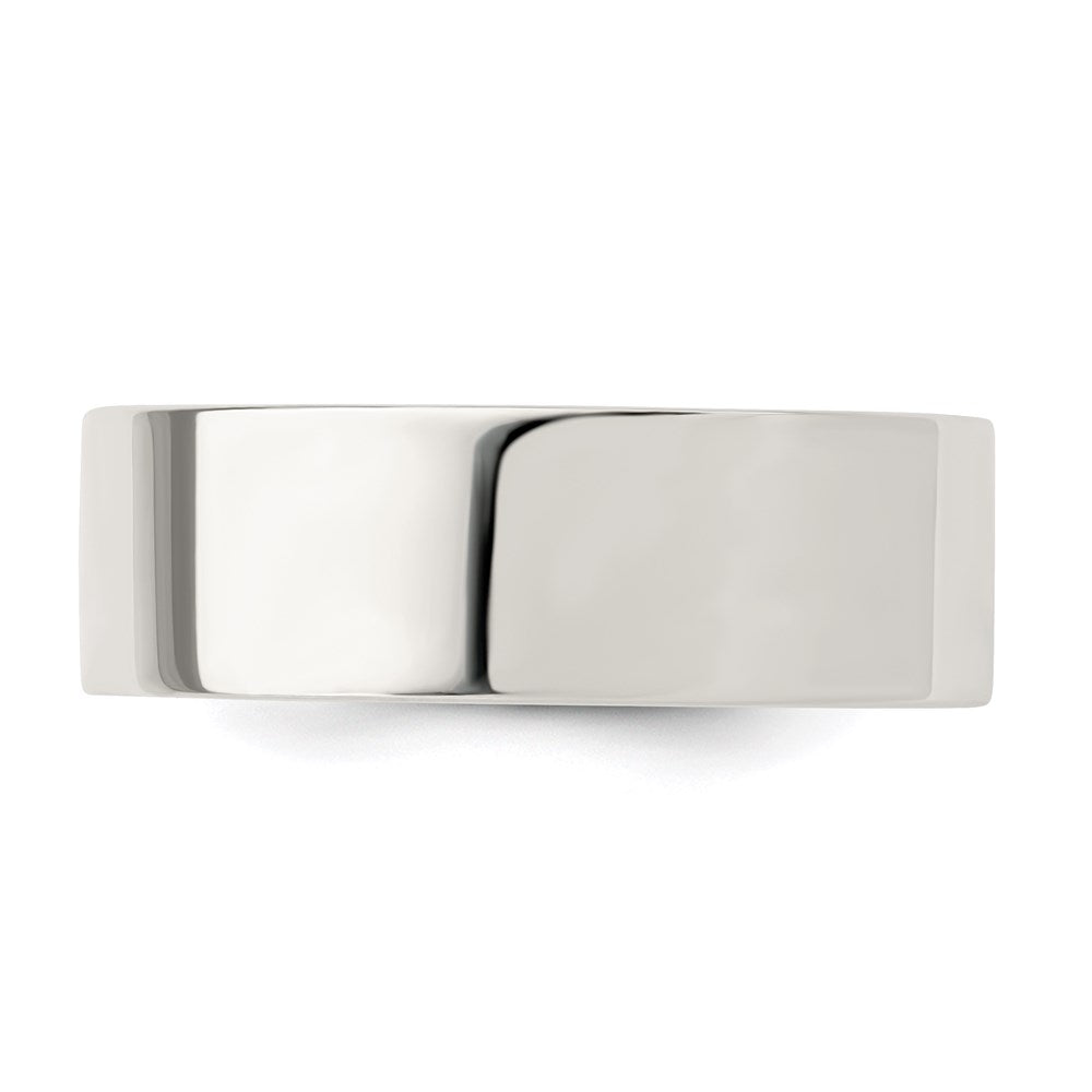 Sterling Silver 7mm Comfort Fit Flat Size 10.5 Band