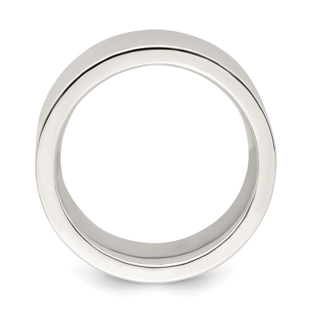 Sterling Silver 9mm Comfort Fit Flat Size 9 Band