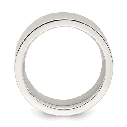 Sterling Silver 9mm Comfort Fit Flat Size 9 Band