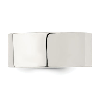 Sterling Silver 9mm Comfort Fit Flat Size 7.5 Band