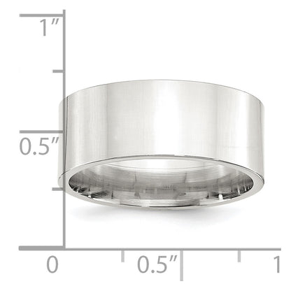 Sterling Silver 9mm Comfort Fit Flat Size 9 Band