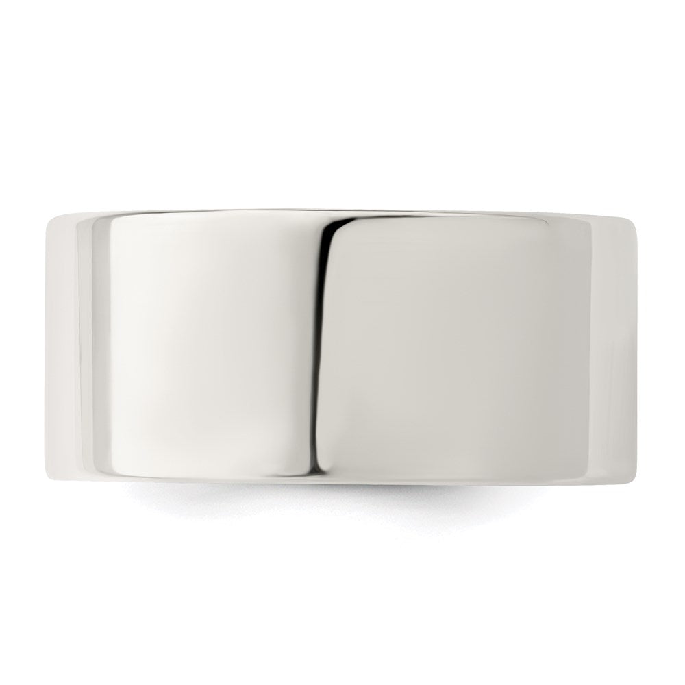 Sterling Silver 10mm Comfort Fit Flat Size 5.5 Band