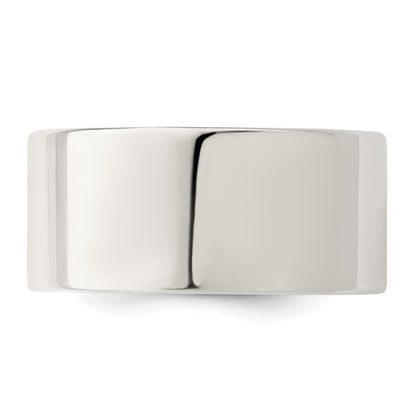 Sterling Silver 10mm Comfort Fit Flat Size 4.5 Band