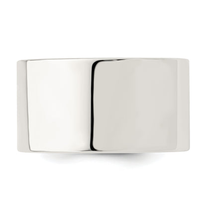 Sterling Silver 12mm Comfort Fit Flat Size 5 Band