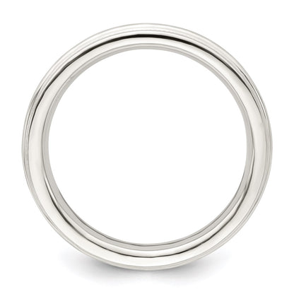 Sterling Silver 3mm Comfort Fit Half Round Milgrain Size 13 Band
