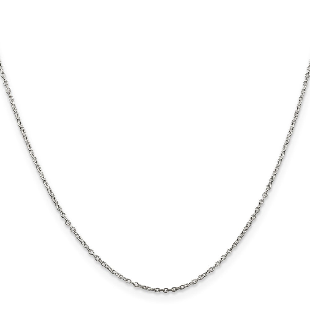 16 Inch Sterling Silver 1mm Cable Chain Necklace