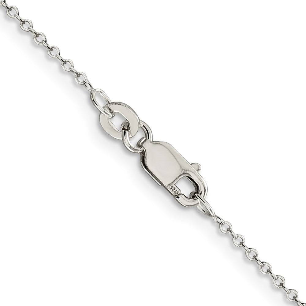16 Inch Sterling Silver 1mm Cable Chain Necklace