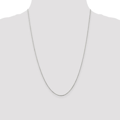24 Inch Sterling Silver 1mm Cable Chain Necklace