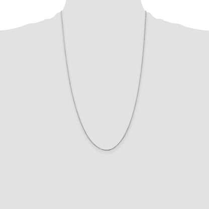 26 Inch Sterling Silver 1mm Cable Chain Necklace