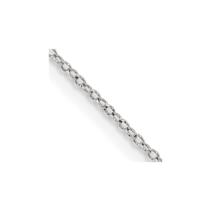 22 Inch Sterling Silver 1mm Cable Chain Necklace