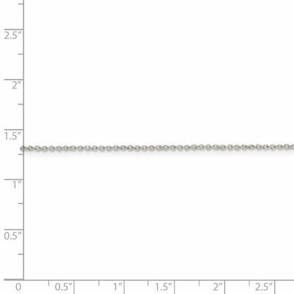 26 Inch Sterling Silver 1mm Cable Chain Necklace