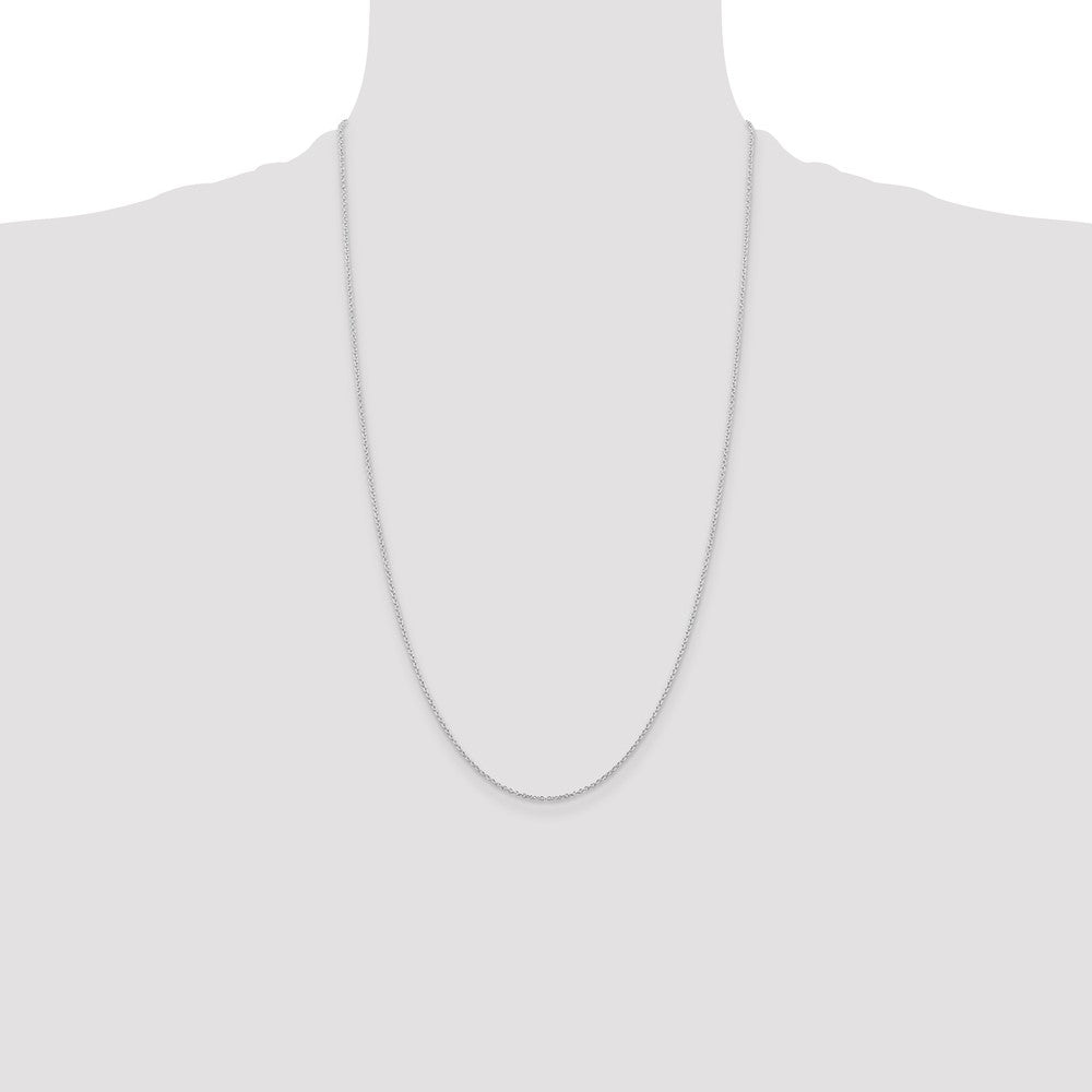 26 Inch Sterling Silver 1.25mm Cable Chain Necklace