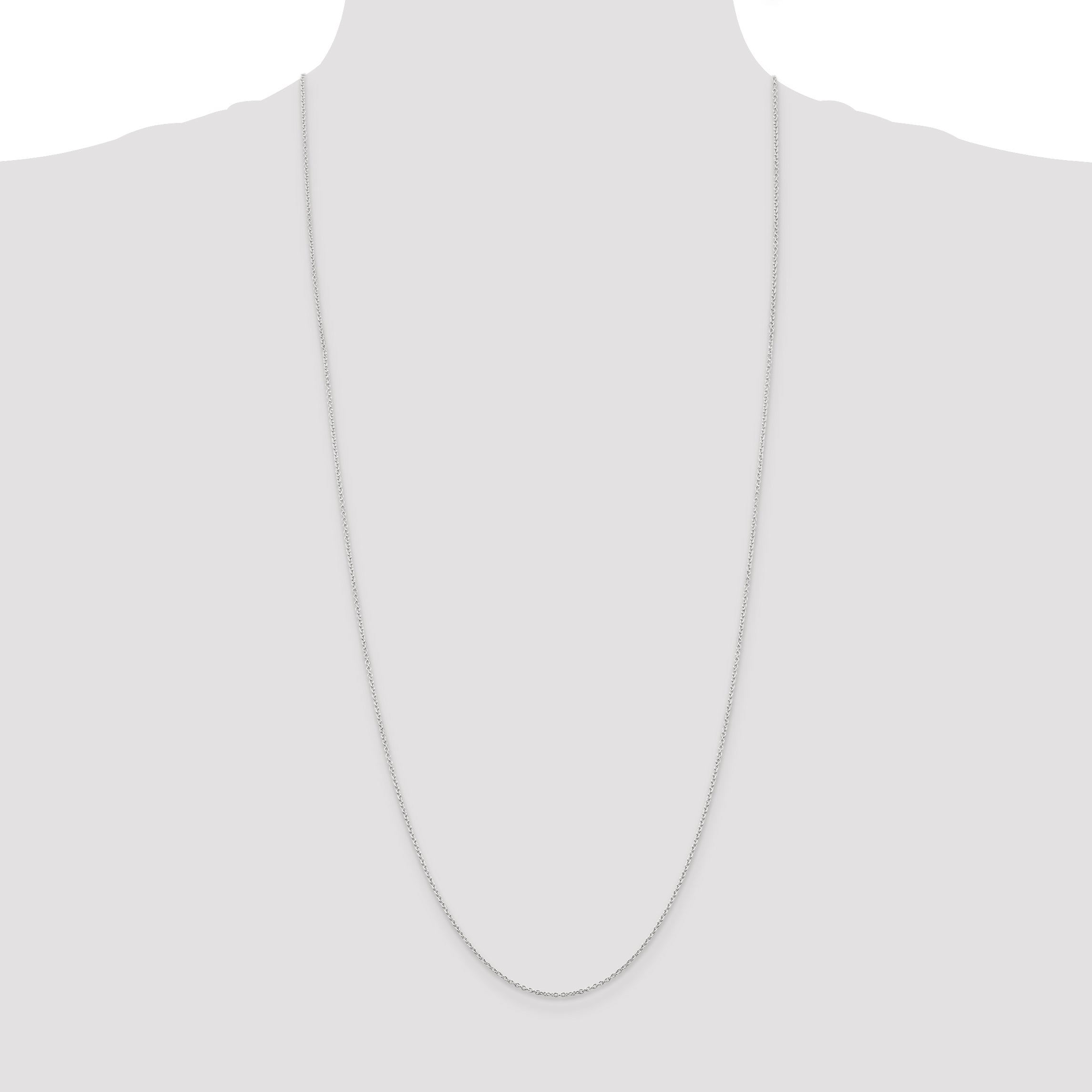 30 Inch Sterling Silver 1.25mm Cable Chain Necklace