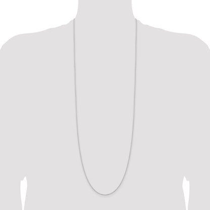 36 Inch Sterling Silver 1.25mm Cable Chain Necklace
