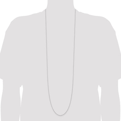 42 Inch Sterling Silver 1.25mm Cable Chain Necklace