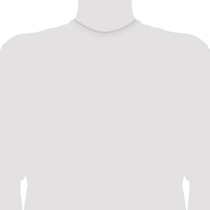 14 Inch Sterling Silver Rhodium-Plated 1.25mm Cable Chain Necklace