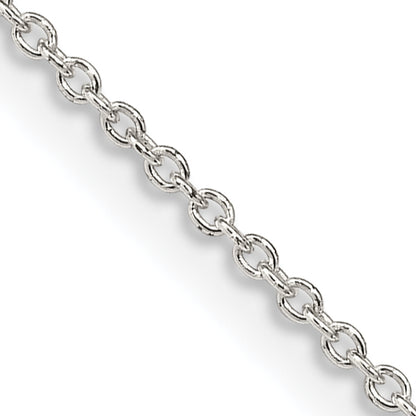 30 Inch Sterling Silver 1.25mm Cable Chain Necklace